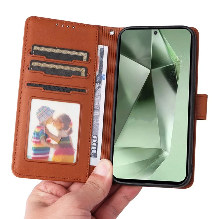 BETOPNICE 005 For Samsung Galaxy S24 FE Stand Case PU Leather Wallet Phone Cover