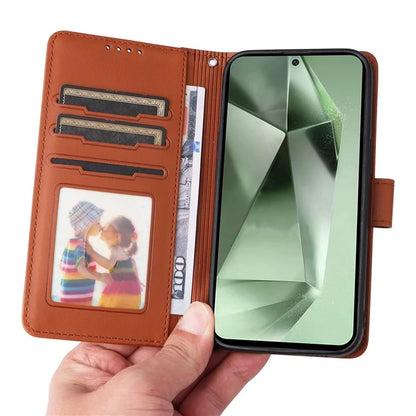 BETOPNICE 005 For Samsung Galaxy S24 FE Stand Case PU Leather Wallet Phone Cover