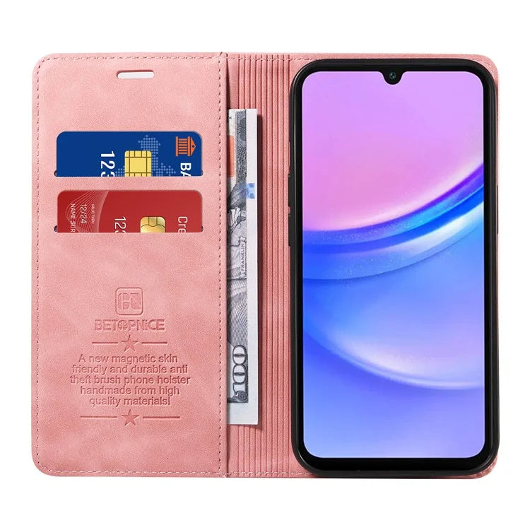 BETOPNICE 003 For Samsung Galaxy A16 5G Stand Case Anti-Scratch Leather Wallet Phone Cover