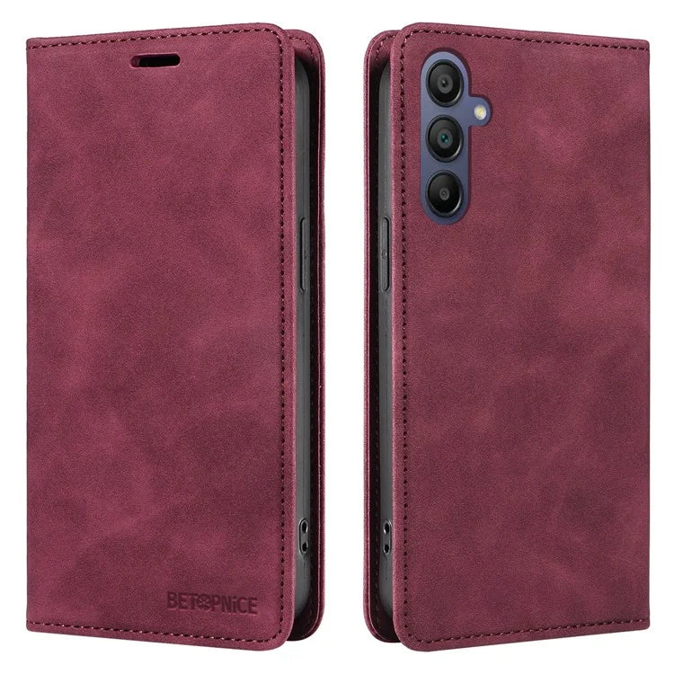 BETOPNICE 003 For Samsung Galaxy A16 5G Stand Case Anti-Scratch Leather Wallet Phone Cover