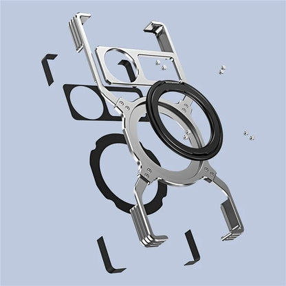 For ZTE nubia Z60 Ultra / Z60 Ultra Leading Kickstand Case Metal Bumper Magnetic Phone Cover