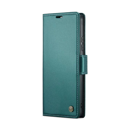 CASEME 023 Series For Xiaomi Redmi 13 5G  /  13 4G  /  Note 13R 5G Case RFID Blocking Glossy Stand Phone Cover