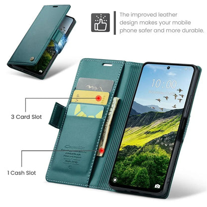 CASEME 023 Series For Xiaomi Redmi 13 5G  /  13 4G  /  Note 13R 5G Case RFID Blocking Glossy Stand Phone Cover