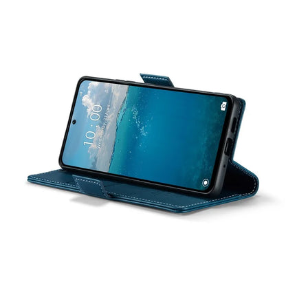 CASEME 023 Series For Xiaomi Redmi 13 5G  /  13 4G  /  Note 13R 5G Case RFID Blocking Glossy Stand Phone Cover