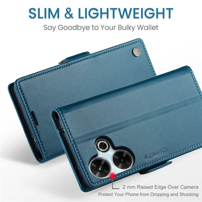 CASEME 023 Series For Xiaomi Redmi 13 5G  /  13 4G  /  Note 13R 5G Case RFID Blocking Glossy Stand Phone Cover