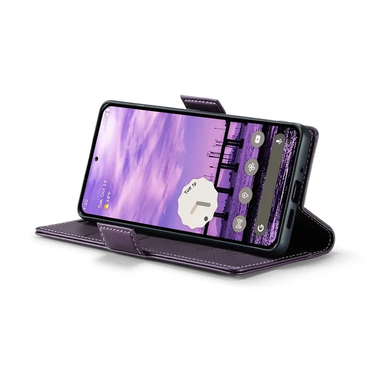 CASEME 023 Series For Google Pixel 9 Pro  /  Pixel 9 Case RFID Blocking Glossy Stand Phone Cover