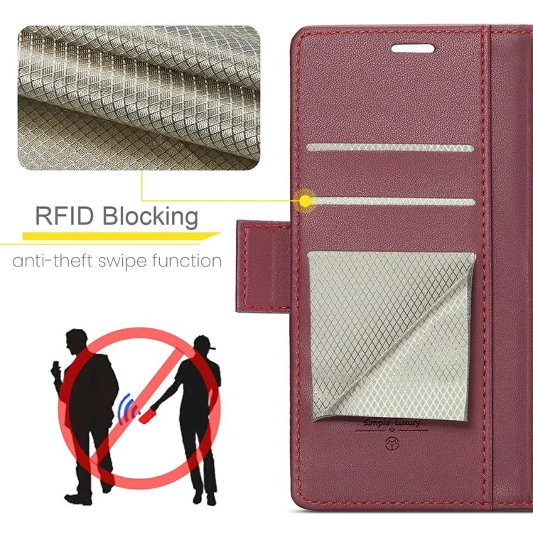 CASEME 023 Series For Google Pixel 9 Pro  /  Pixel 9 Case RFID Blocking Glossy Stand Phone Cover