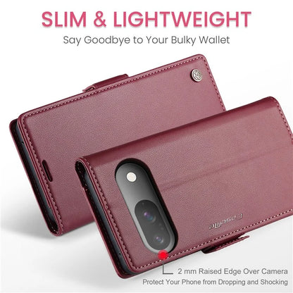 CASEME 023 Series For Google Pixel 9 Pro  /  Pixel 9 Case RFID Blocking Glossy Stand Phone Cover