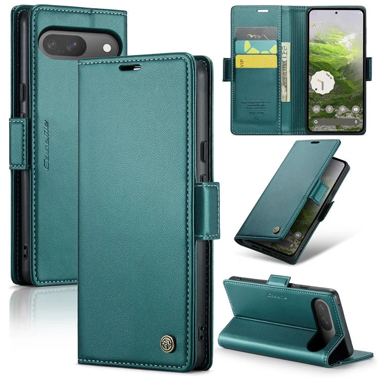 CASEME 023 Series For Google Pixel 9 Pro  /  Pixel 9 Case RFID Blocking Glossy Stand Phone Cover