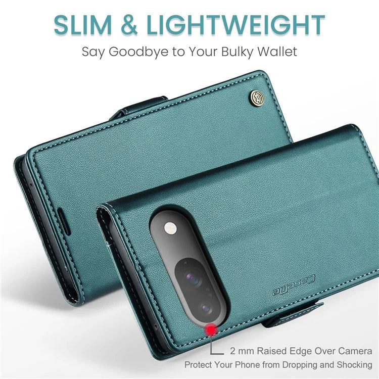 CASEME 023 Series For Google Pixel 9 Pro  /  Pixel 9 Case RFID Blocking Glossy Stand Phone Cover