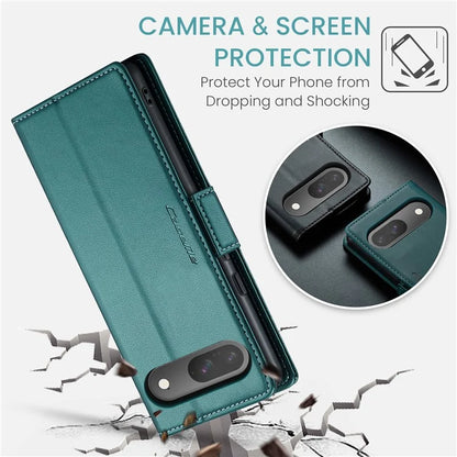 CASEME 023 Series For Google Pixel 9 Pro  /  Pixel 9 Case RFID Blocking Glossy Stand Phone Cover