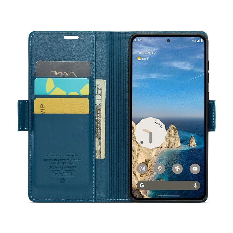 CASEME 023 Series For Google Pixel 9 Pro  /  Pixel 9 Case RFID Blocking Glossy Stand Phone Cover