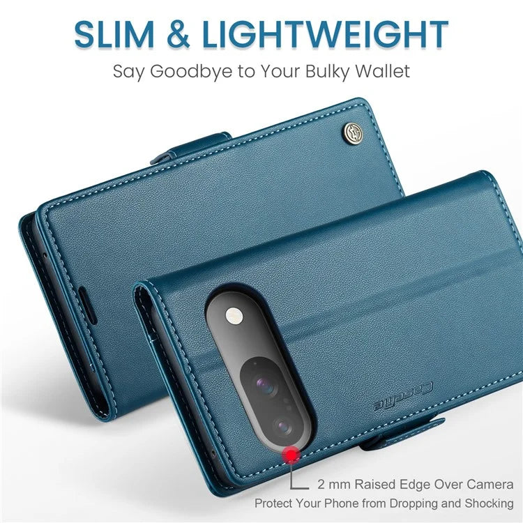 CASEME 023 Series For Google Pixel 9 Pro  /  Pixel 9 Case RFID Blocking Glossy Stand Phone Cover