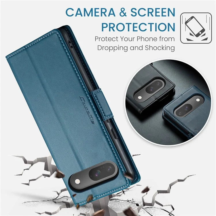 CASEME 023 Series For Google Pixel 9 Pro  /  Pixel 9 Case RFID Blocking Glossy Stand Phone Cover
