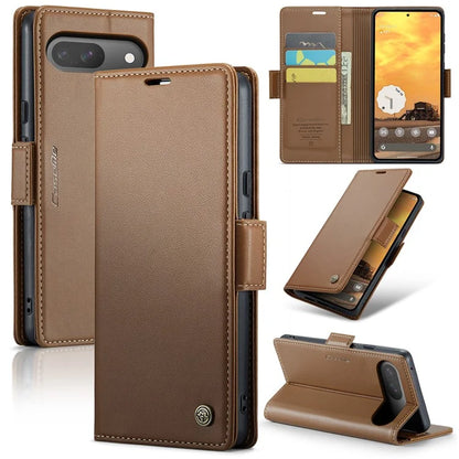 CASEME 023 Series For Google Pixel 9 Pro  /  Pixel 9 Case RFID Blocking Glossy Stand Phone Cover