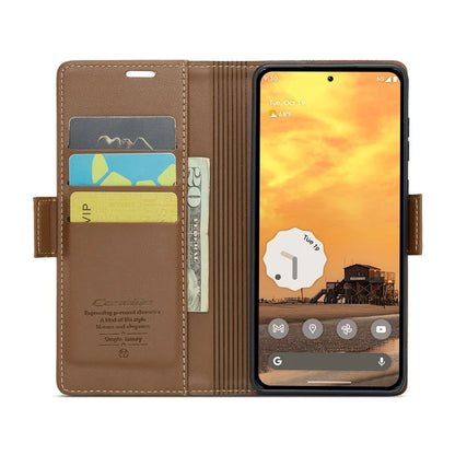 CASEME 023 Series For Google Pixel 9 Pro  /  Pixel 9 Case RFID Blocking Glossy Stand Phone Cover