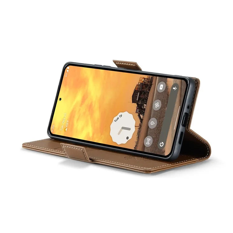 CASEME 023 Series For Google Pixel 9 Pro  /  Pixel 9 Case RFID Blocking Glossy Stand Phone Cover
