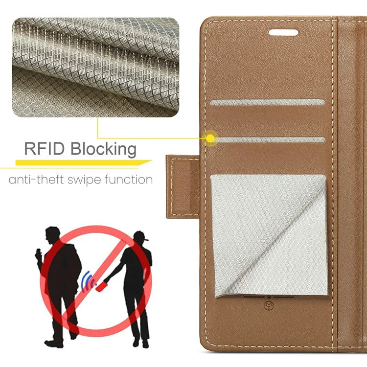 CASEME 023 Series For Google Pixel 9 Pro  /  Pixel 9 Case RFID Blocking Glossy Stand Phone Cover