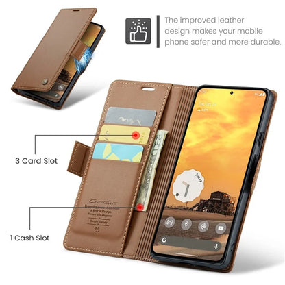 CASEME 023 Series For Google Pixel 9 Pro  /  Pixel 9 Case RFID Blocking Glossy Stand Phone Cover
