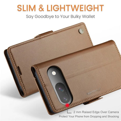 CASEME 023 Series For Google Pixel 9 Pro  /  Pixel 9 Case RFID Blocking Glossy Stand Phone Cover