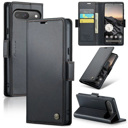 CASEME 023 Series For Google Pixel 9 Pro  /  Pixel 9 Case RFID Blocking Glossy Stand Phone Cover