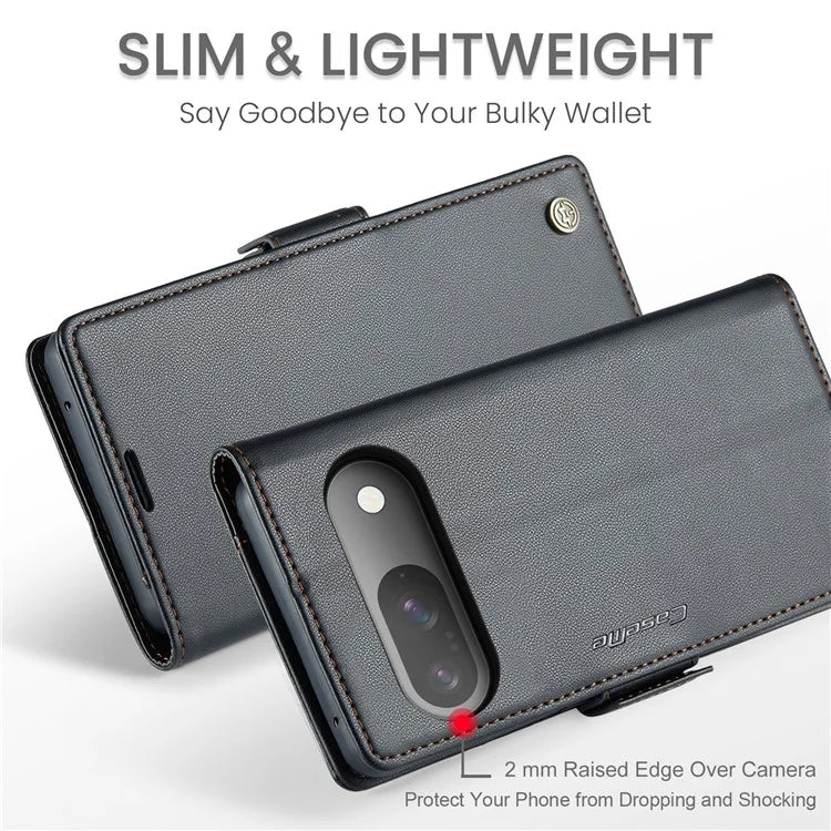 CASEME 023 Series For Google Pixel 9 Pro  /  Pixel 9 Case RFID Blocking Glossy Stand Phone Cover