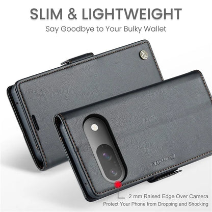 CASEME 023 Series For Google Pixel 9 Pro  /  Pixel 9 Case RFID Blocking Glossy Stand Phone Cover