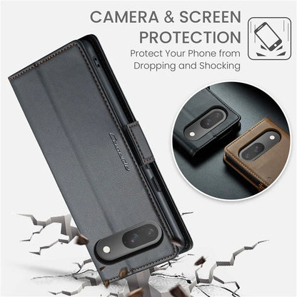 CASEME 023 Series For Google Pixel 9 Pro  /  Pixel 9 Case RFID Blocking Glossy Stand Phone Cover