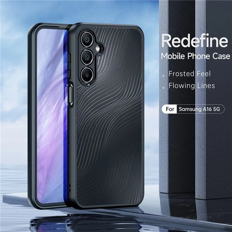 DUX DUCIS Aimo Series For Samsung Galaxy A16 5G / 4G Case TPU+PC Matte Phone Cover (REACH Certification) - Black
