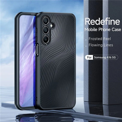 DUX DUCIS Aimo Series For Samsung Galaxy A16 5G / 4G Case TPU+PC Matte Phone Cover (REACH Certification) - Black