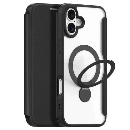 DUX DUCIS Skin X Pro Series for iPhone 16 Plus Case Compatible with MagSafe Leather Cover Kickstand