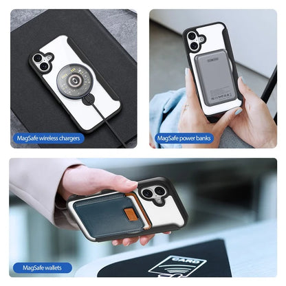 DUX DUCIS Skin X Pro Series for iPhone 16 Plus Case Compatible with MagSafe Leather Cover Kickstand