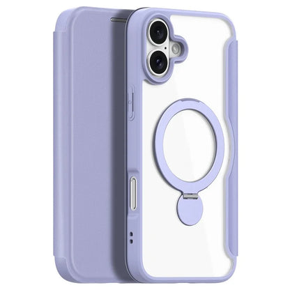 DUX DUCIS Skin X Pro Series for iPhone 16 Plus Case Compatible with MagSafe Leather Cover Kickstand