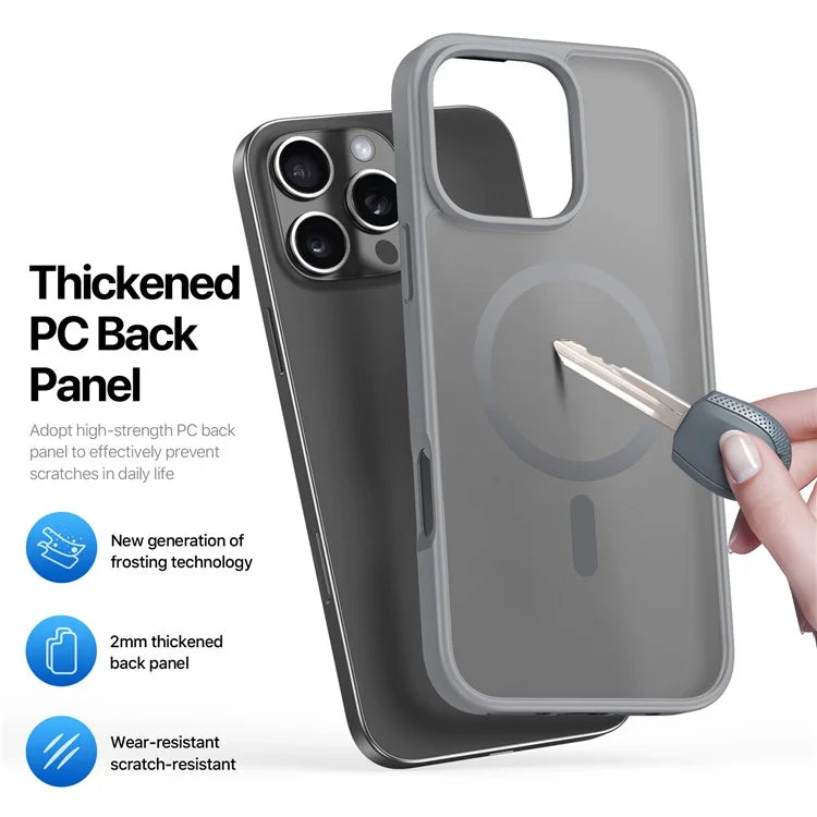 DUX DUCIS Yind Series For iPhone 16 Pro Max Magnetic Case TPU Frame Matte PC Back Phone Cover