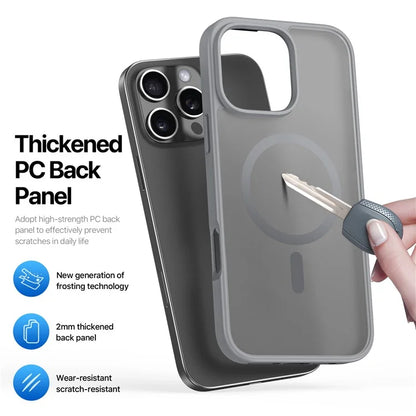 DUX DUCIS Yind Series For iPhone 16 Pro Max Magnetic Case TPU Frame Matte PC Back Phone Cover