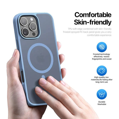 DUX DUCIS Yind Series For iPhone 16 Pro Max Magnetic Case TPU Frame Matte PC Back Phone Cover