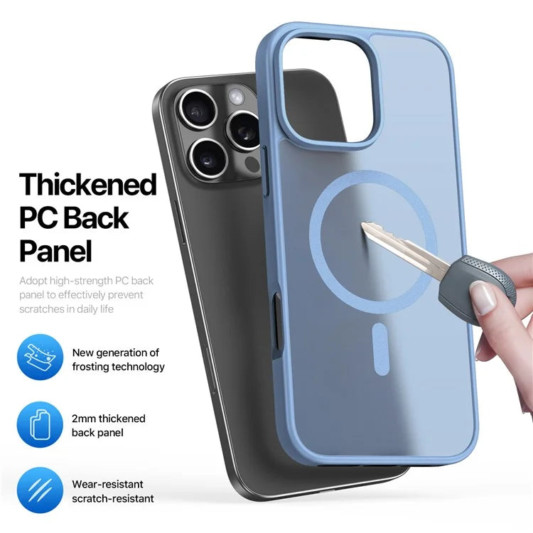 DUX DUCIS Yind Series For iPhone 16 Pro Max Magnetic Case TPU Frame Matte PC Back Phone Cover