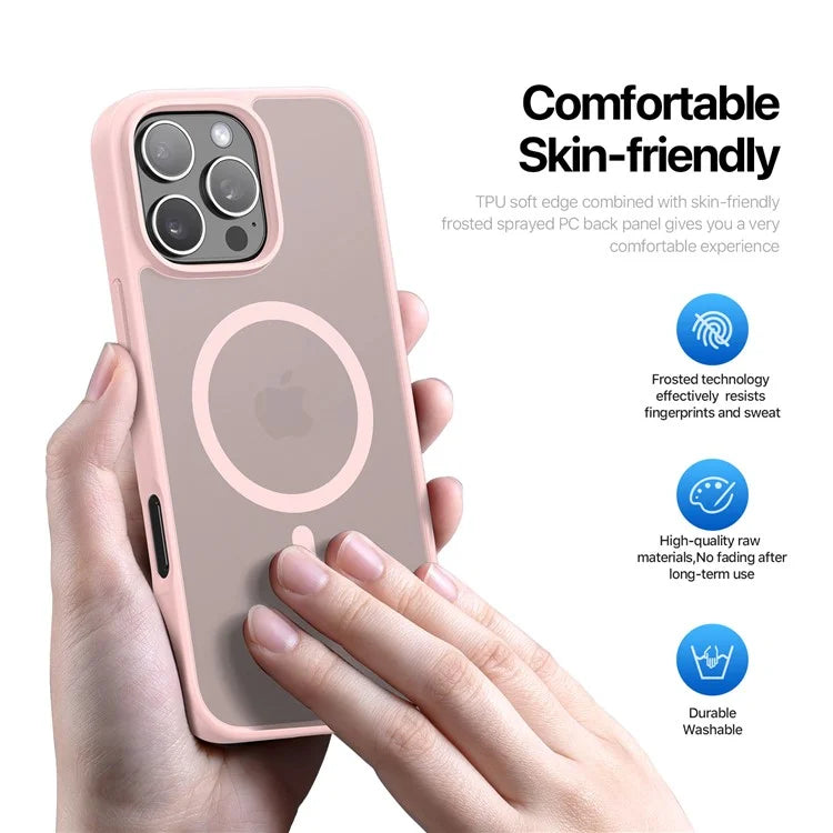 DUX DUCIS Yind Series For iPhone 16 Pro Max Magnetic Case TPU Frame Matte PC Back Phone Cover