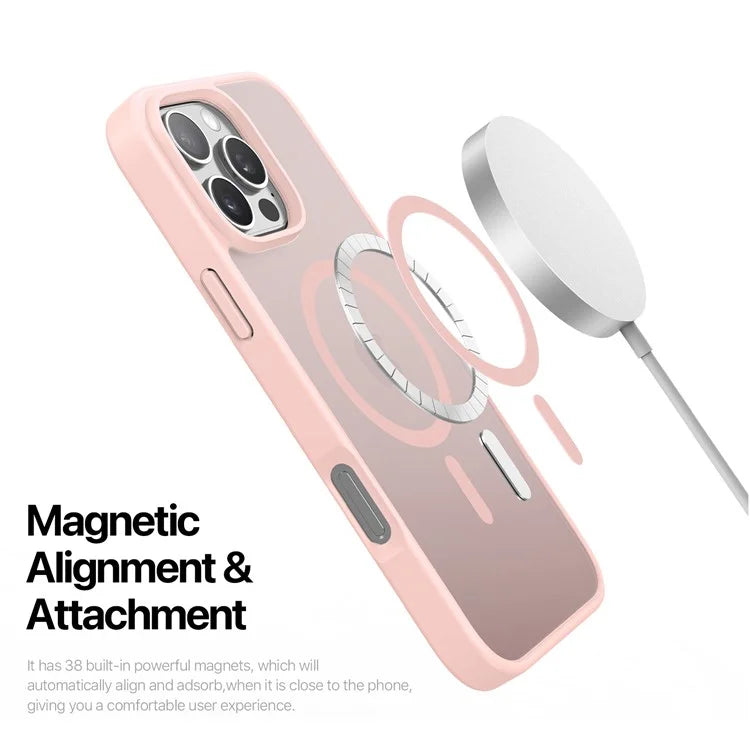 DUX DUCIS Yind Series For iPhone 16 Pro Max Magnetic Case TPU Frame Matte PC Back Phone Cover