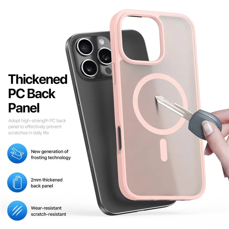 DUX DUCIS Yind Series For iPhone 16 Pro Max Magnetic Case TPU Frame Matte PC Back Phone Cover
