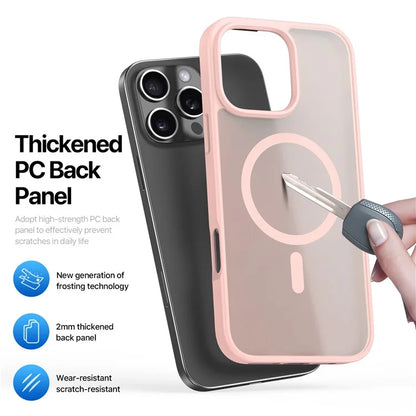 DUX DUCIS Yind Series For iPhone 16 Pro Max Magnetic Case TPU Frame Matte PC Back Phone Cover