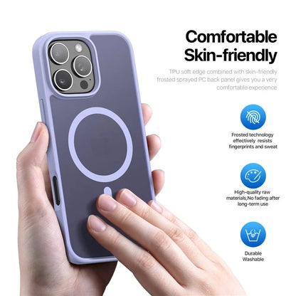 DUX DUCIS Yind Series For iPhone 16 Pro Max Magnetic Case TPU Frame Matte PC Back Phone Cover