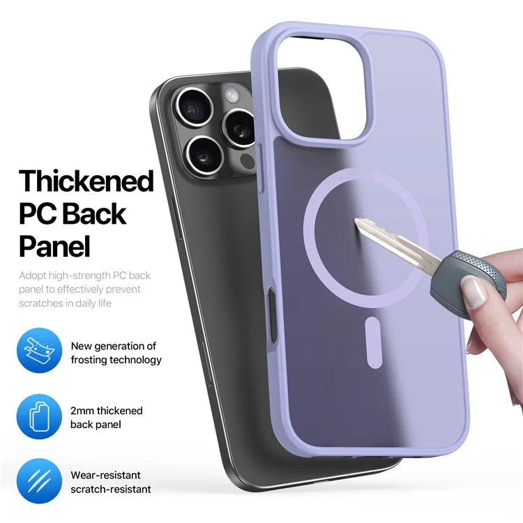 DUX DUCIS Yind Series For iPhone 16 Pro Max Magnetic Case TPU Frame Matte PC Back Phone Cover