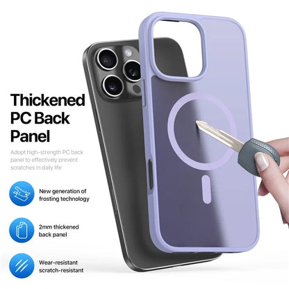DUX DUCIS Yind Series For iPhone 16 Pro Max Magnetic Case TPU Frame Matte PC Back Phone Cover