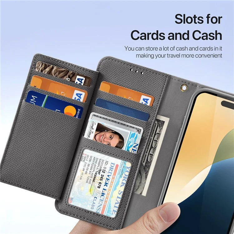 DUX DUCIS Lawa Series for iPhone 16 Pro Max Magnetic Case Cowhide Leather Detachable Phone Cover