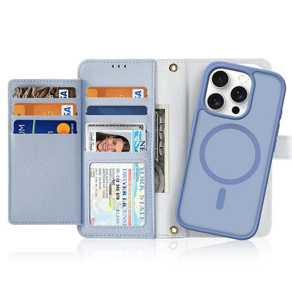 DUX DUCIS Lawa Series for iPhone 16 Pro Max Magnetic Case Cowhide Leather Detachable Phone Cover