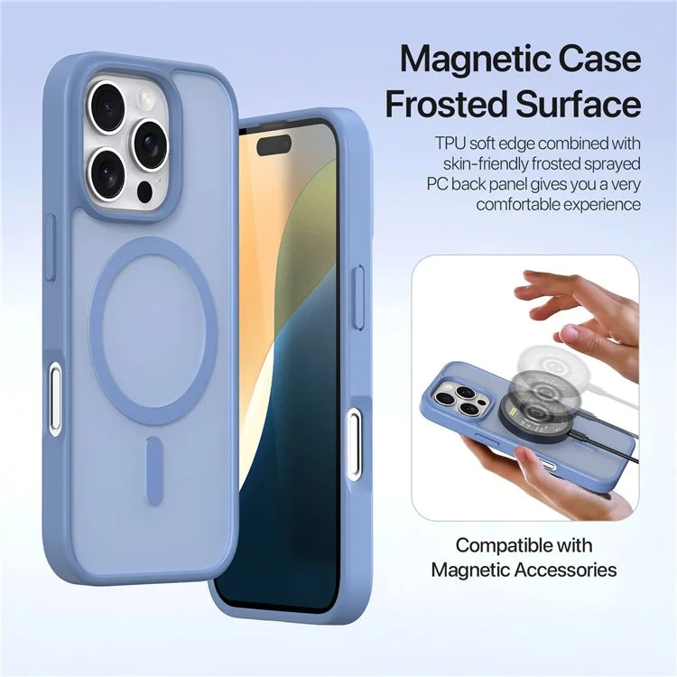 DUX DUCIS Lawa Series for iPhone 16 Pro Max Magnetic Case Cowhide Leather Detachable Phone Cover