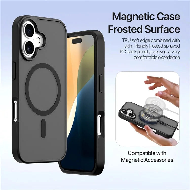 DUX DUCIS Lawa Series for iPhone 16 Plus Case Compatible with MagSafe Detachable Cowhide Leather Wallet Cover