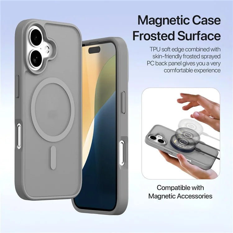 DUX DUCIS Lawa Series for iPhone 16 Plus Case Compatible with MagSafe Detachable Cowhide Leather Wallet Cover