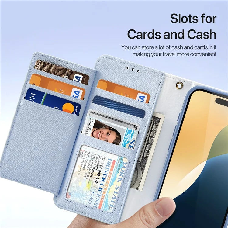 DUX DUCIS Lawa Series for iPhone 16 Plus Case Compatible with MagSafe Detachable Cowhide Leather Wallet Cover